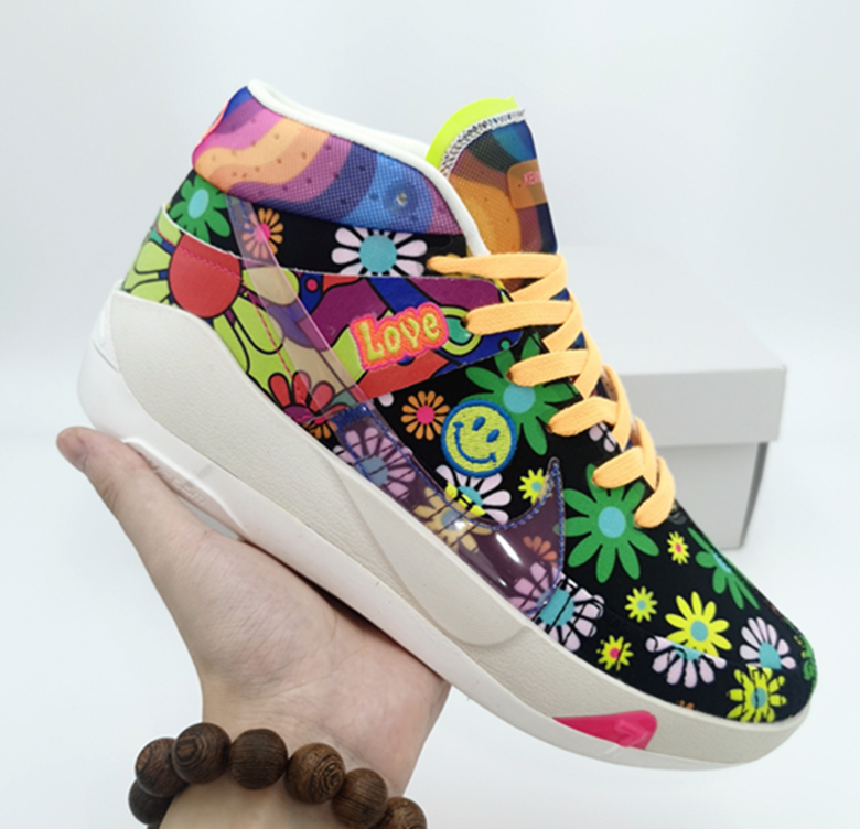 2020 Nike Kevin Durant 13 Flor Print Colorful - Click Image to Close